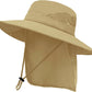 ZOORON Sun Hat for Men Women Fishing Hat with Neck Flap Wide Brim Bucket Hat UV Protection for Beach Camping Hiking