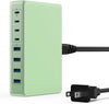 200W USB C Charger Block,GaN IV Charging Station 8 Ports,QC4.0 Fast Charging Station Hub+PD 65W USB C Laptop Charger Adapter Compatible with MacBook Air/Pro,DELL,iPhone 16/15,iPad,Steam Deck-Green - Roamly
