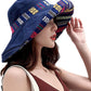 Women Wide Brim Sun Hats Metal Wired Edge Summer UV Protection Beach Fishing Hat for Hiking Garden Travel Chin Strap