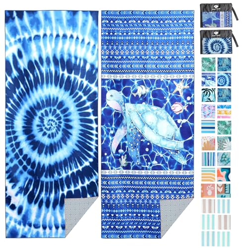 2 Pack Microfiber Beach Towel