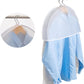 Shoulder Covers Plastic Hanger Covers for Clothes (Set of 12) Closet Clothes Protectors Breathable Clear Jacket Cover with 2" Gusset for Suit, Coat, Jackets, Blouses, Dress - 24'' x12" x2''/12 Pack