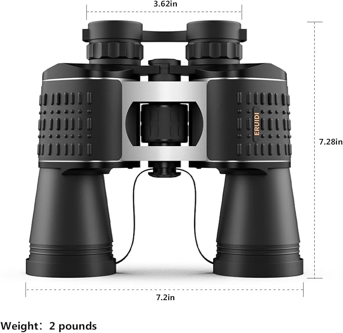 20x52 Binoculars for Adults High Powered - ERUIDI Bird Watching Binoculars with Long Range View for Cruise Ship Hunting Travel Stargazing Sports