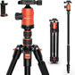 [Upgrade Version] GEEKOTO 77'' Aluminum Camera Stand & Monopod, Foldable Travel Gear with 360° Ball Head and Quick Release Plate for DSLR, Work, and Content Creation