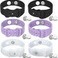 Motion Sickness Bands Anti Nausea Acupressure Wristband Sea Sickness Wristbands Nausea Bands(3Pairs-Black+Purple+Transparent)