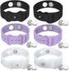 Motion Sickness Bands Anti Nausea Acupressure Wristband Sea Sickness Wristbands Nausea Bands(3Pairs-Black+Purple+Transparent)