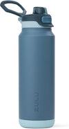 ZULU Powerfill Pro 32oz Stainless Steel Water Bottle with Quick Fill Lid, Triple Walled Vacuum Insulated Metal, Leak Proof Locking Lid, Sip and Chug, Reusable BPA Free, High Tide - Roamly