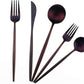 Gugrida 20-Piece 18/10 Stainless Steel Flatware Silverware, Luxury Dinnerware Set Travel Cutlery Tableware Include Knife Fork Spoon Service for 4,Healthy & Eco-Friendly Dishwasher Safe (Purple Matte)