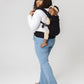 Mabē Monarch Ergonomic Baby Carrier – Premium Cotton Soft Structured Newborn to Toddler Carrier with Hip-Healthy Design, 3 Carry Positions (7-35lbs), Lightweight & Breathable, (Ebony)
