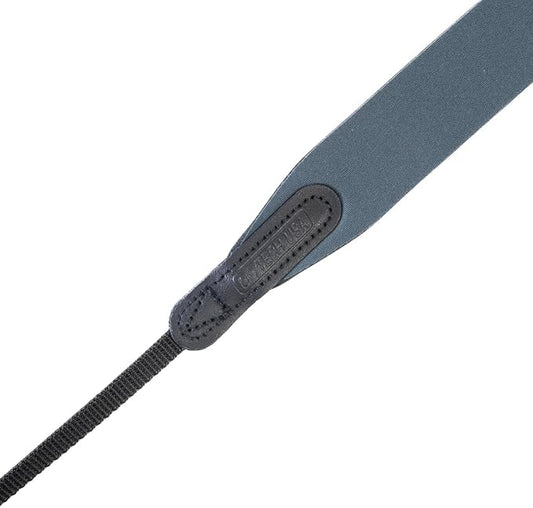 OP/TECH USA E-Z Comfort Neoprene Neck Strap - Lightweight, Padded, Adjustable Strap for DSLR, Mirrorless & Binoculars (Charcoal) - Made in USA