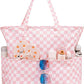 Waterproof Beach Tote Pool Bags for Women Ladies Extra Large Gym Tote Carry On Bag With Wet Compartment for Weekender Travel
