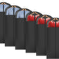 Univivi Long Garment Bags for Hanging Clothes, 54" Dress Bags for Gowns Long for Closet Storage with Large Visible Window for Long Suits, Coats, Dresses, 6 Pack, Black