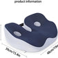Seat Cushion, Seat Cushion for Sit Bone and Back Pain Relief, Butt, Tailbone, Hip, Hamstring, Posture Support - Memory Foam Comfort Ischial Tuberosity Pillow (Blue)