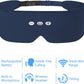 ALASKA BEAR Sleep Headphone Eye Mask w/Thin Speakers, Comfortable Flat Earphones for Sound Therapy (Navy)