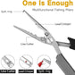 12-in-1 Saltwater Fishing Pliers & EDC Multitool, Titanium Coated Marine-Grade Stainless Steel Folding Pliers, Gifts for Men, Compact Pen-Sized Braid Cutter, Hook Remover & Split Ring fishing gear