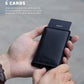 VULKIT Card Holder Pop Up Slim Wallet Leather RFID Blocking Card Case Up to 8 Credit Cards