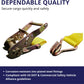 10 Pack 1.5" x15' Ratchet Strap 4400LB