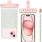 wellhouse Waterproof Phone Pouch, Waterproof Phone Case for iPhone 16 15 14 13 12 Pro Max XS Samsung, IPX8 3D Cellphone Dry Bag Beach Essentials (1 Pack - Luminous Pink7.0, 7 inch)