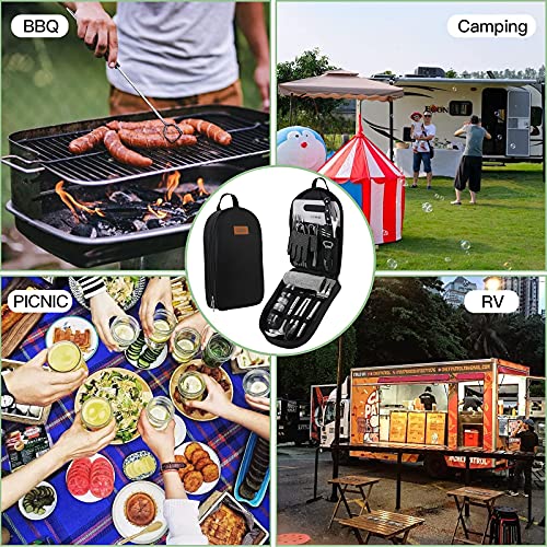 Portable Camping Cooking Utensils Set Bag Suitable for Fork