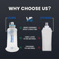 Water Filter Bottle Survival - 650/1000/2000ml Collapsible Water Bottle with NSF/FDA Certification with Filter Squeeze Water Filter Bottle Portable Water Filter Hiking Backpacking Camping