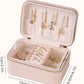small travel jewelry case,Double Layer Travel Jewelry Box Organizer, Leather Case with Necklace Holder and Ring Storage/box organizer storage