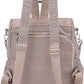 MINTEGRA Women Shoulder Backpack Multi-Pocket Nylon Purse Large Capacity Waterproof Casual Daypack