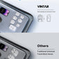 VINTAR Universal Travel Adapter Kit, International Power Adapter with 3 USB Ports (2 USB C) 4 AC Outlets, Type A,C,G,D,I,M Detachable Attachments, Travel Adapter Worldwide for US/EU/UK/India/Africa