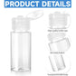 Travel Size Make up Sample Containers, 12 Clear Plastic Mini Travel Bottles, 1/2 Oz, Leak Proof, User-Friendly, Versatile Usage for Travel Liquid Toiletries