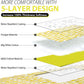 ZAZE Extra Large Picnic Blankets, 80''x80'' Washable Waterproof Foldable Oversized Compact Picnic Mat for Spring Summer Blanket Beach, Camping on Grass (Yellow and White)