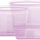 Zip Top Reusable Food Storage Bags | 3 Bag Set [Lavender] - 2 Sandwich, 1 Snack | Silicone Meal Prep Container | Microwave, Dishwasher and Freezer Safe | Made in the USA