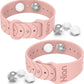 Motion Sickness Bands Sea Sickness Wristbands Adjustable Acupressure Nausea Wristband/,Natural Relief of Nausea Headaches,Insomnia,Anxiety,Sleep Aid, Morning Sickness,Motion Sickness(1Pair Pink Sand