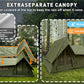 A Frame Inflatable Tent & Waterproof Black