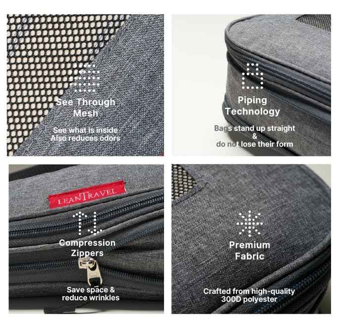 Premium Compression Packing Cubes for Travel