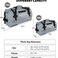 Waterproof Motorcycle Duffel Bag Roll Top Dry Duffel Bag with Quick-fixed Straps for Rafting, Boating, Kayaking, Travel, 50L(Grey) - Roamly