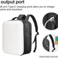 SOKOK Carry On Travel Backpack Waterproof Business Backpack Expandable with Laptop Compartment and Charging, Hardshell Computer Backpack for Men and Women, White