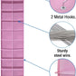 coastal rose Hanging Shoe Organizer for Closet, 20 Sections Hanging Closet Organizers and Storage Shelves, Space Saving Shoe Storage Rack Holder, Pink, 12''W×12''Dx 50''H