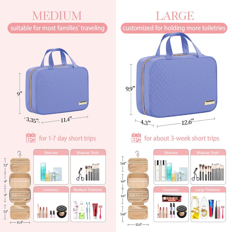 Hanging Travel Toiletry Bag Women Men Essentials Aegean