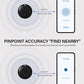 Android Tracker Tags, Works with Google's Find Hub App (Android only), Key Finder Item Locator Tracking Device Smart Tags for Luggage, Wallet, Vehicles, Keys (Black, 2 Pack)