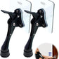 Door Stopper with Adhesive Bracket Stickers, No Drilling or Tools Needed, Available for All Doors, Door Holder, Heavy Door Stop, KickDown Door Stoppers, Bottom of Door by HASHI (Black/Bracket 2pack)