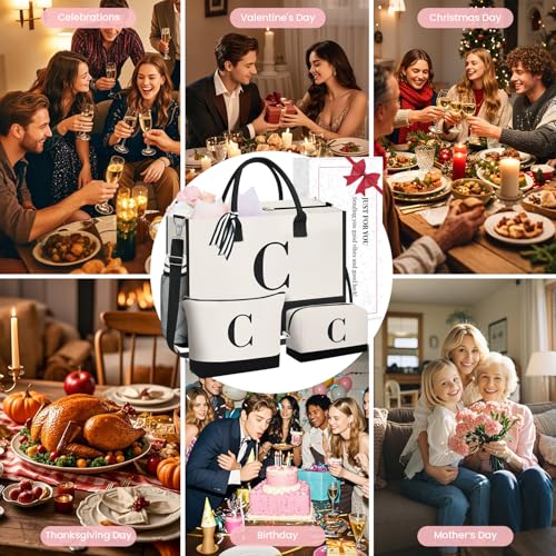 Initial Tote Bag