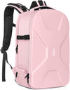 MOSISO Camera Backpack, DSLR/SLR/Mirrorless Photography Camera Bag 15-16 inch Waterproof Hardshell Case with Tripod Holder&Laptop Compartment Compatible with Canon/Nikon/Sony, Pink