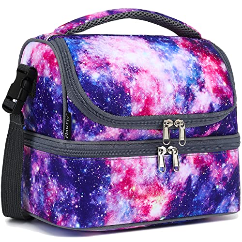 Double Decker Cooler Insulated Lunch Bag Large Tote for Boys