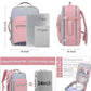 LOVEVOOK 50L Travel Backpack for Women & Men, Airline Approved Carry On Luggage with 3 Packing Cubes, TSA Overnight Bags, Waterproof Personal Item Bag, Weekender Essentials Backpacks fits 17" Laptop