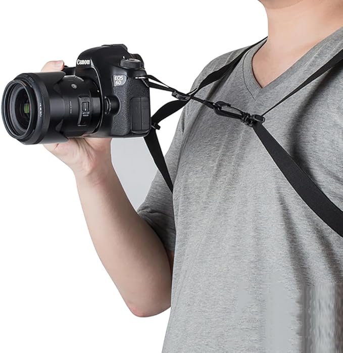 Binocular X-shaped Decompression Harness Strap Elastic Cross Straps Adjustable Binocular Carrier fit for Carrying Binoculars, Cameras, Rangefinders