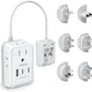 VINTAR Universal Travel Adapter Kit, 0.5ft Detachable Extension Cord with 4 AC Outlets & 3 USB(2 USB C), Type A/C/G/D/I/M International Power Adaptor for US to Europe UK India South Africa Japan