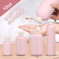 ASEVAT 10 oz Plastic Leak Proof Travel Bottles for Toiletries, Plastic Travel Size Containers, Shampoo and Conditioner Bottles Refillable Squeeze Bottle for Lotion, Body Wash (3Pcs)