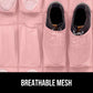 GORILLA GRIP Over the Door Shoe Organizer, 24 Large Breathable Mesh Pockets, Space Saving Hanging Storage Holder, Closet Rack Hanger Holds Up to 40 lbs, Hangs on Closets for Shoes, Accessories, Pink
