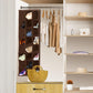 SIMPLE HOUSEWARE Hanging Closet Organizers 24 Section Shoe Shelves, Brown