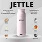 Jettle Electric Kettle - Travel Portable Heater for Coffee Tea Milk Soup - Stainless Steel Travel Water Boiler tea pot with Temperature Control - LED - Automatic Power Off - 450ml - Kitchen Appliance