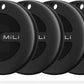 MiTag Duo - Bluetooth Tracker for iOS or Android, Smart Tracking Tag/Key Finder/Luggage Tracker/Item Locator, Compatible with iOS Find My or Google Find Hub App, IP67 Waterproof (4 Packs)