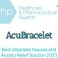 AcuBalance Motion Sickness Bracelets – Comfortable Waterproof Acupressure Band for Natural Nausea Relief, Ideal for Travel (Pair), Pink (Large 8)
